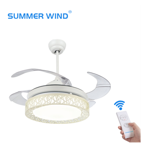 4 blades white color ceiling fan