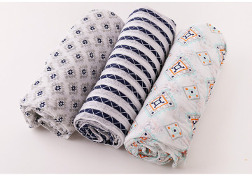 Manta de muselina swaddle bebé paquete de 3 paquetes