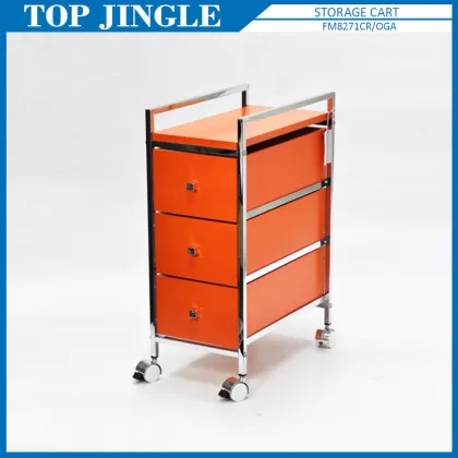 Premier Housewares Rolling Cart 3 Tier Storage Trolley
