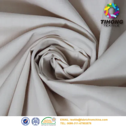 Bleach white tc poplin shirt fabric