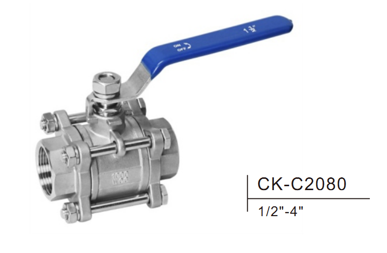 Edelstahlkugelventil CK-C2080 1/2 "-4" 1000Wog