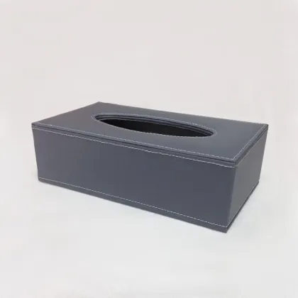 Ivory White Rectangle Paper Cardboard Tissue Box