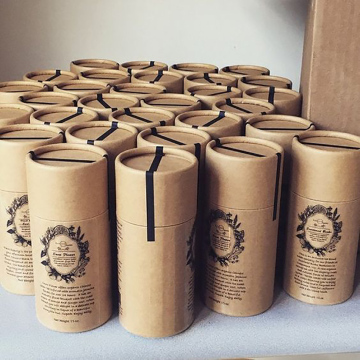 Papierbuiscontainercilinder Kraft Eco -vriendelijke verpakking