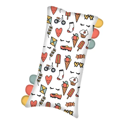 Custom Kids Huggable Bamboo Pillow: 100% Organic Bamboo Fiber & Spandex Baby Pillow