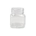 Square glass honey jars with meal lid