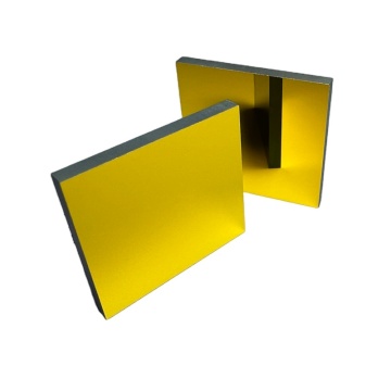 Heat Resistant Customized Quartz Plate with Ceramic Gold Coating