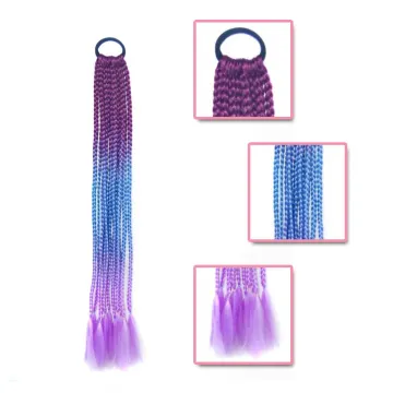 Elastic Hair Band Rubber Band Hair Accessories Wig Ponytail Headband Kids Twist Braid Rope Headdress Hair Braider