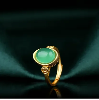 Classical Copper-Plated Gold Ring Of Imperial Court