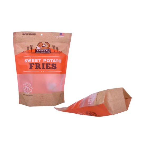 Printing logo self heat sealing flat aluminum foil food storage dog treat bags
