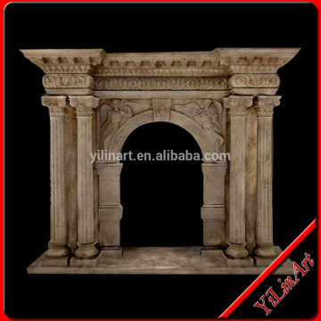 Hand Carved Marble Fireplace Frame (YL-B026)