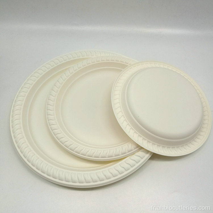 Assiette bioplastique bioplastique CPLA CPLA respectueuse écologique