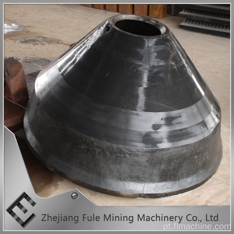 Tigela de aço do forro de aço do manganês das partes do triturador do cone