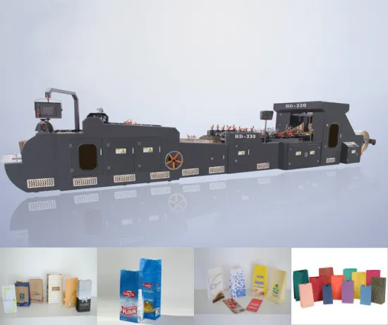 Hd-330 Roll Fed Square Bottom Paper Bag Making Machine