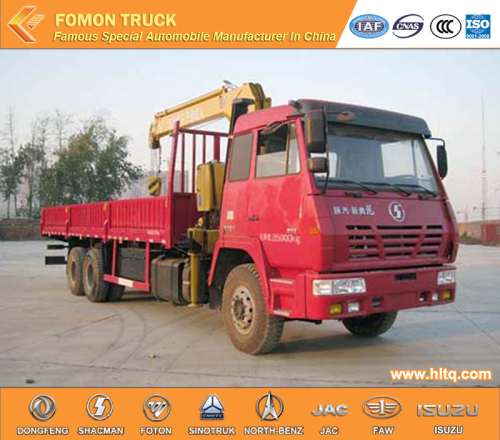 SHACMAN 6 * 4 12 tấn xe có cần cẩu