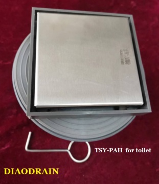 Corrossion resistant plastic square floor drain for toilet