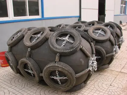 Wharf used Yokohama pneumatic fenders