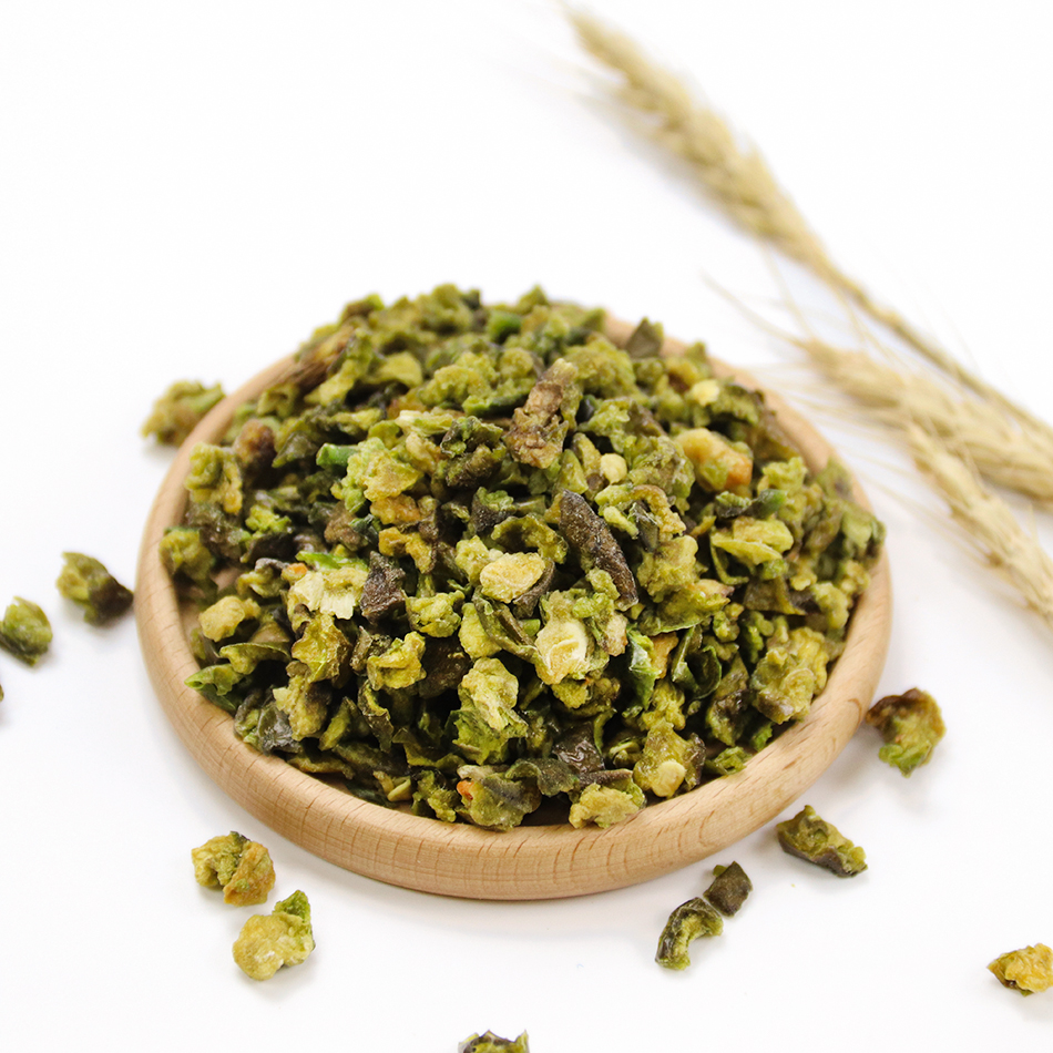 Dehydrated green pepper