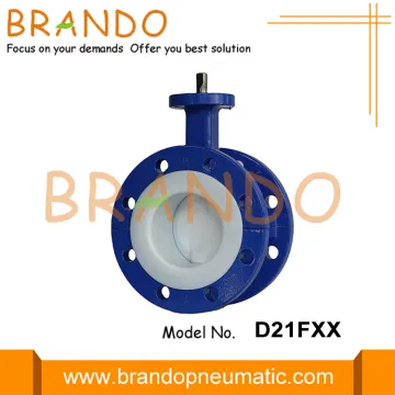 Headless Flange Butterfly Valve PTFE Lined
