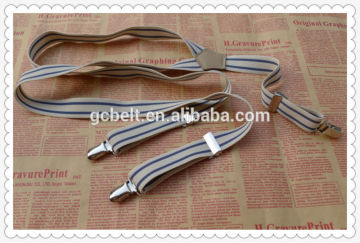 High quality fashion clips suspenders for men