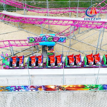 Family Fun: Large Roller Coaster and Dragon Slide for Sale at Theme Park