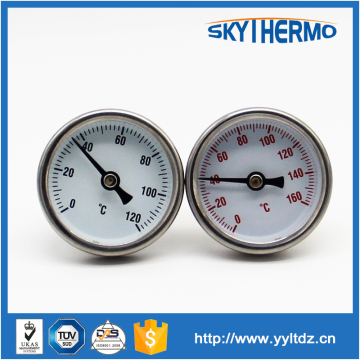 Stainless steel bimetal industrial oven thermometer