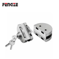 Cerradura de puerta corrediza de vidrio con puerta semicircular con llave