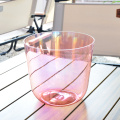 Peachy Pink Transparent Crystal Cosmic Singing Bowl