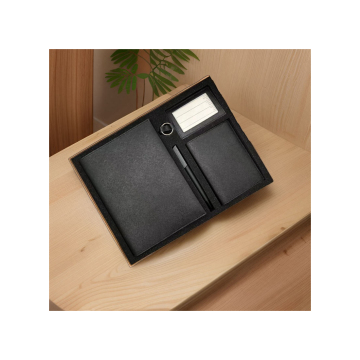 Luxury A5 PU Leather Notebook Gift Set with Customizable Logo for Students