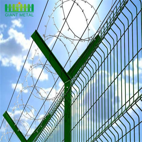 Logam PVC bersalut Cross Razor Wire