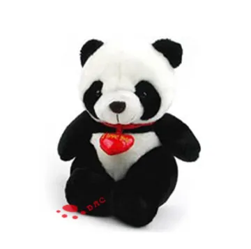 Plush love panda toy
