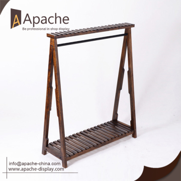 New Arrival A Grade wood retail clothing display rack with Good quality