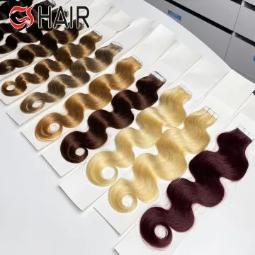 European Double Drawn Raw Tape-in Ombre Natural Remy Human Hair Extensions