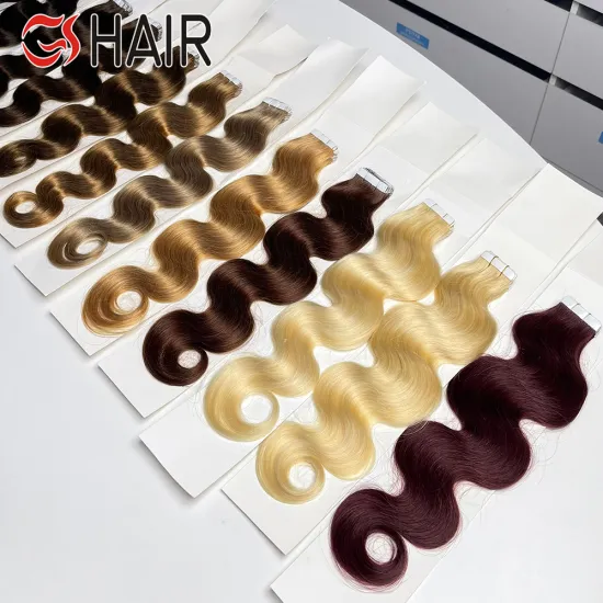 European Double Drawn Raw Tape-in Ombre Natural Remy Human Hair Extensions