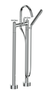 Free Standing Tub Filler with Shower