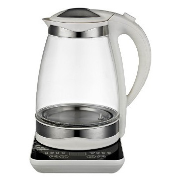 New Glass Kettle 1.7L Funky Modern Stainless Cordless Blue LEDs