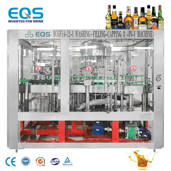 High Speed Automatic Quality Glass Bottle Whisky Liquor Filling Machine