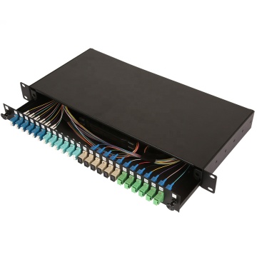 24 porta 1u SC/FC/ST/LC Pannello patch in fibra ottica a pieno carico