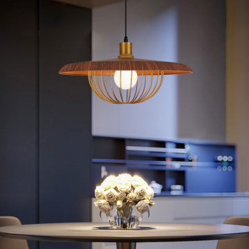 LEDER Drop Wooden Pendant Lights