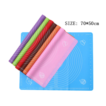70x50CM Extra Large Non-Stick Dough Rolling Baking Mat: Silicone Pastry Mat with Measurements