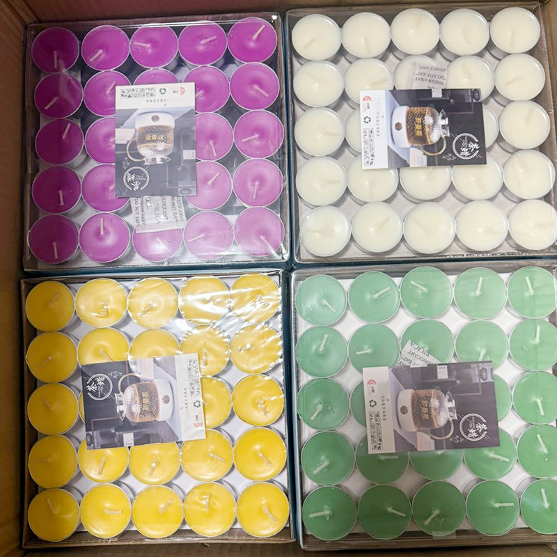 Доўгі час соевы воск з зялёным гарбатай святла свечка