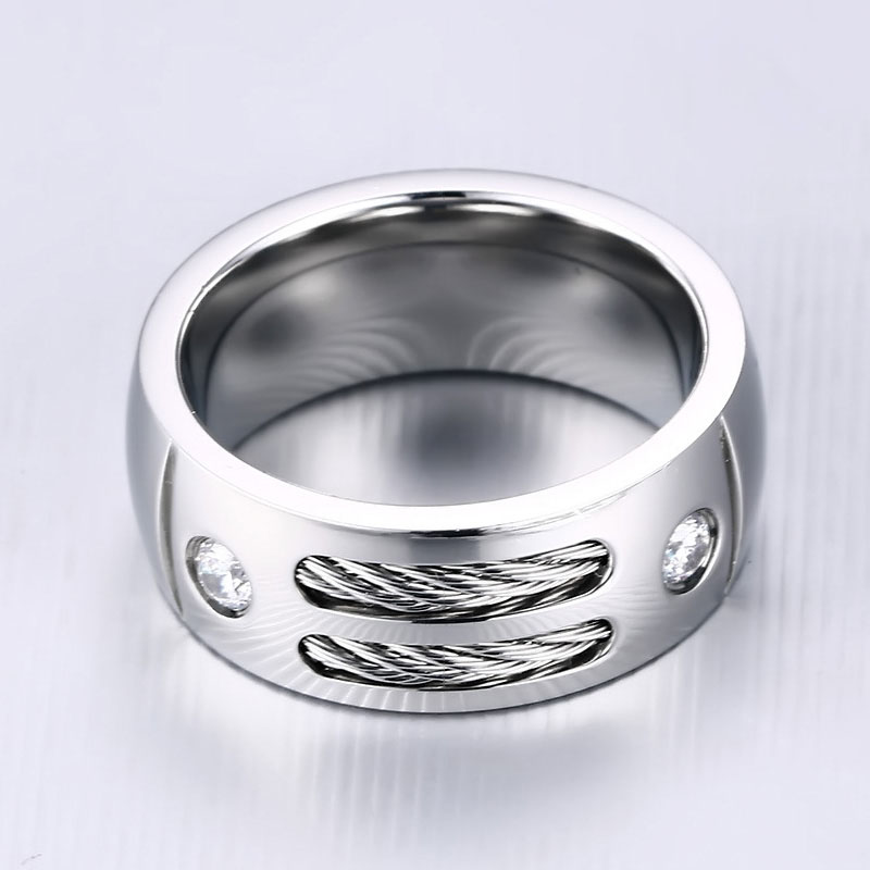 Mens Cable Ring