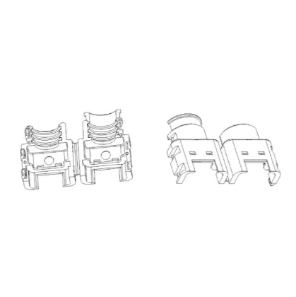 Snap-on Tail Clip for Cable Connector Fastening