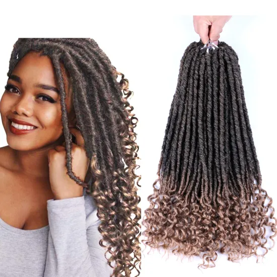 Best Price Faux Locs Crochet Braids 20 Inch Soft Natural Soft Synthetic Hair Extension 24 Stands/Pack Goddess Locks