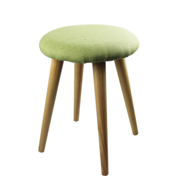 grüne runde Holz Hocker