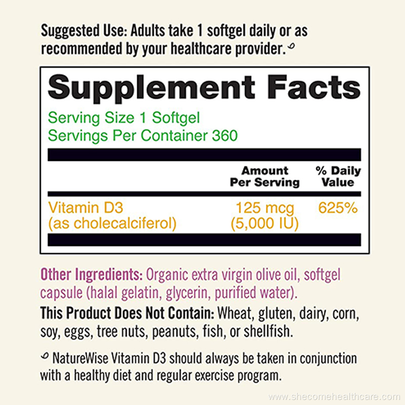 VitaminD3 Immune Support Gluten Free VitaminD3 supplement