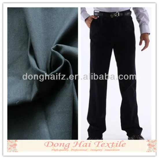 Men's pant 100 cotton plain fabric price