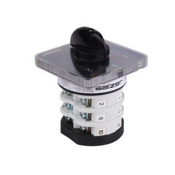 Salzer SAB25 1-0-2 3 25A Công tắc thay đổi với trung tâm tắt 60 độ Công tắc chuyển hướng dẫn thủ công tùy chỉnh toàn cầu