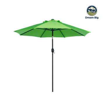 2.7m Teal Standard Rotating Patio Umbrella
