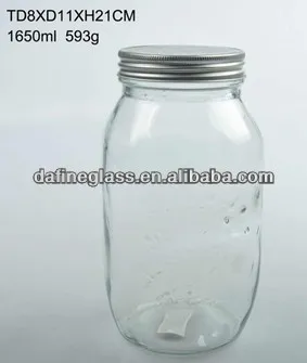 1000ml big mason glass jars glass mason containers