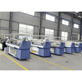 Three system flat knitting machine